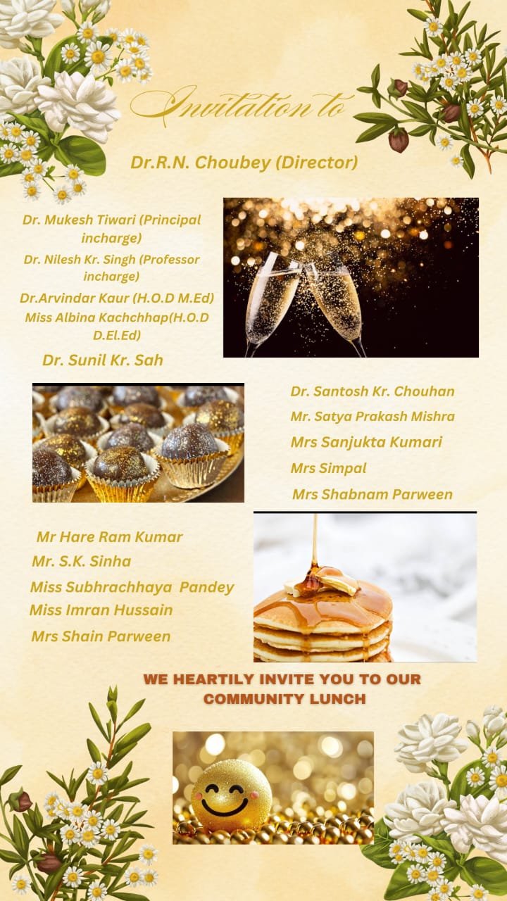 Community Lunch Programme by Student of D.El.Ed.2024-26