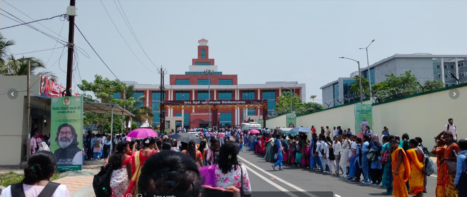 The unveiling the Statue of Binod Bihari Mahto Ji in BBMKU University Dhanbad