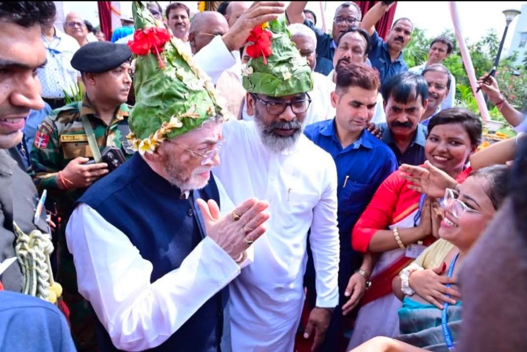 The unveiling the Statue of Binod Bihari Mahto Ji in BBMKU University Dhanbad